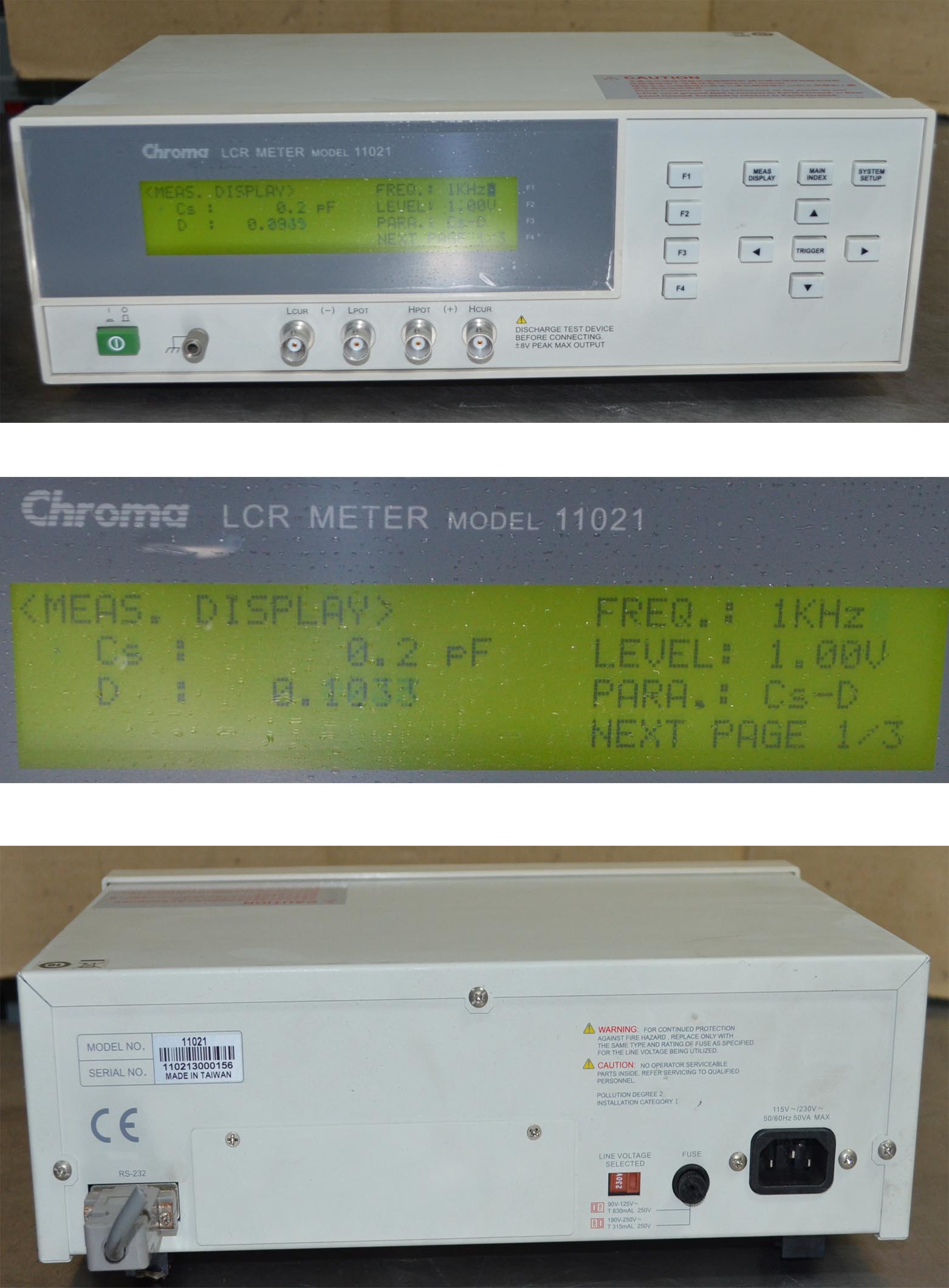 소리전자 ★★★ Chroma 11021 LCR Meters
