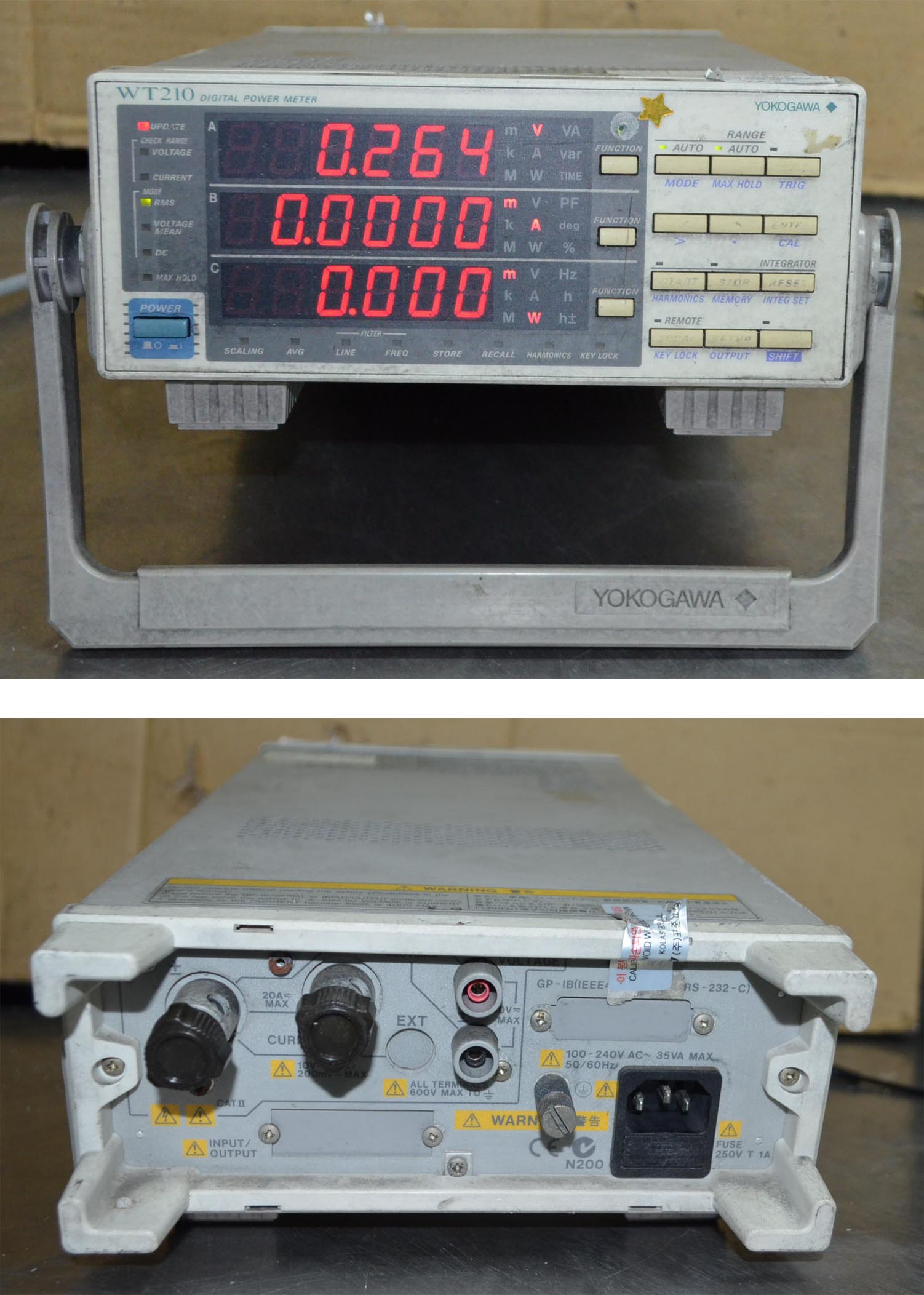 소리전자 ★★★ 3대 Yokogawa WT210 Digital Power Meter