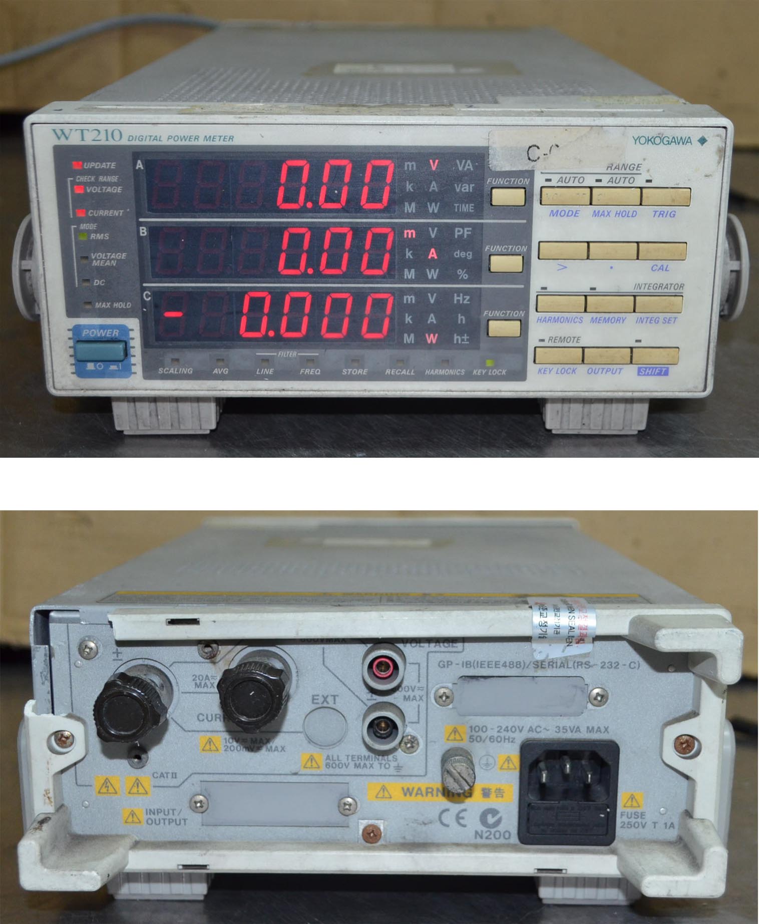 소리전자 ★★★ 3대 Yokogawa WT210 Digital Power Meter
