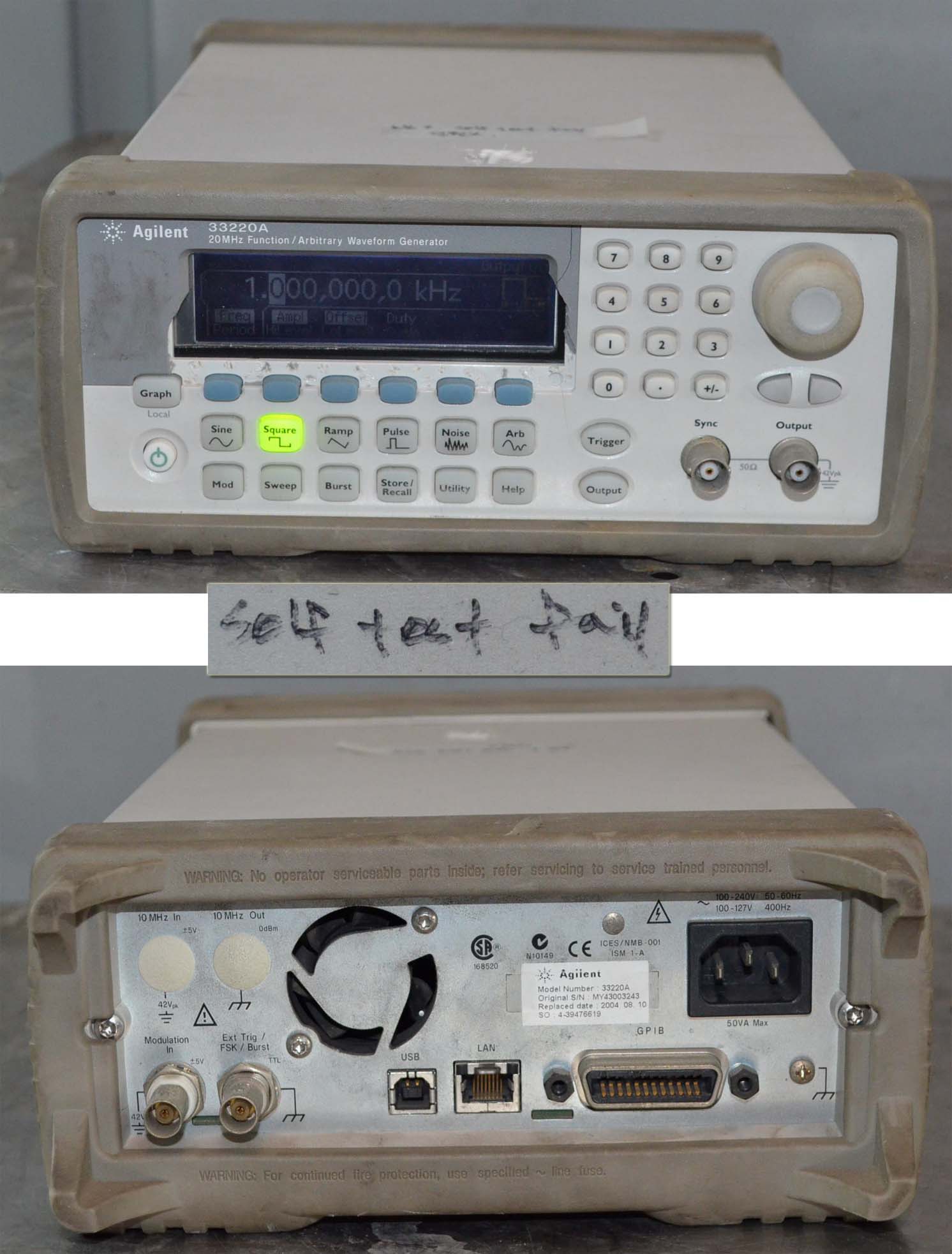 소리전자 ★★★ Agilent 33220A 20Mhz Function,Arbitrary Waveform Generator