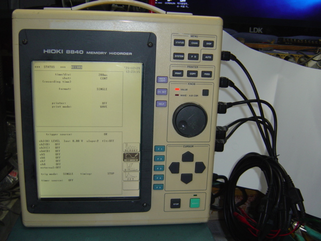 HIOKI 8840 MEMORY HiCORDER 日置 (HIOKI) メモリハイコーダ 8840 動作機